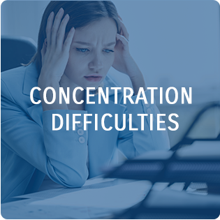 concentration difficulties